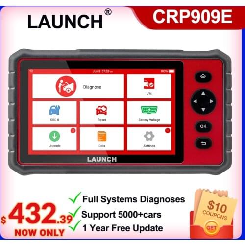 LAUNCH CRP909E scan tool OBDII Car auto code reader diagnostic tools supports All System Diagnostics and 15 Maintenance Function