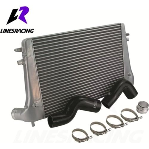 Silver Intercooler Kit Fits For VW Golf Jetta EOS Touran Beetle Skoda Octavia/Superb Audi A3/TT Seat Leon 1.6/2.0TDI Black Hoses