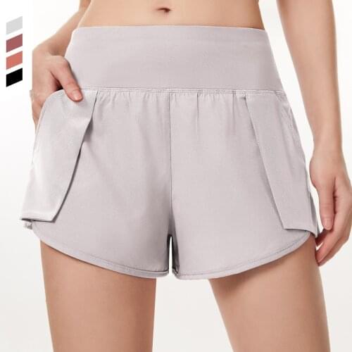 LULUBANANA 2 in 1 Workout Shorts Athletic Gym Shorts Running Yoga Shorts for Women Girls with Phone Pockets