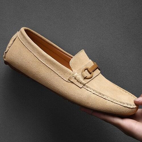Men Loafers Leather Casual Shoes 2021 Autumn Male Outdoor Walking Shoes Comfortable Mens Sneakers Soft Loafers Mens Shoes