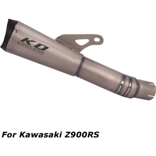 For Kawasaki Z900RS Motorcycle Exhaust Muffler Tips Mid Tail Link Connect Pipe Titanium System