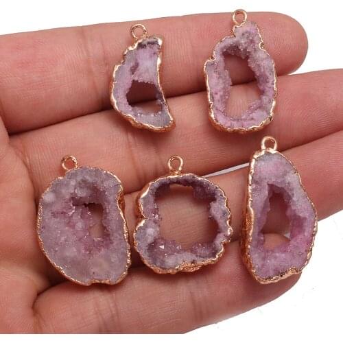 Natural Semi Precious Stone Pendant Irregular Agates For Jewelry Making DIY Necklace Bracelets Package Sale