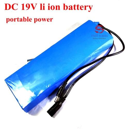 Power Bank 18.5V 19V 15Ah 20Ah 20V 10AH 4.74A 4.5A LiPO DC plug BMS for notebooks tablets PC Batteries + 3A charger