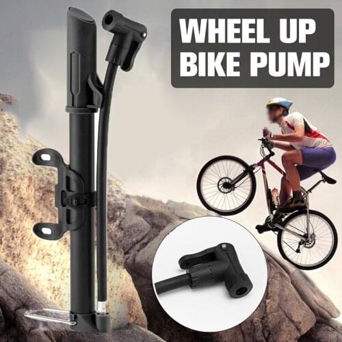 Portable Bicycle Pump 120PSI High Pressure Cycling Ball Inflator Standing Bike Hand Pump Motorcycle Tyre Hand Inflator Accessory