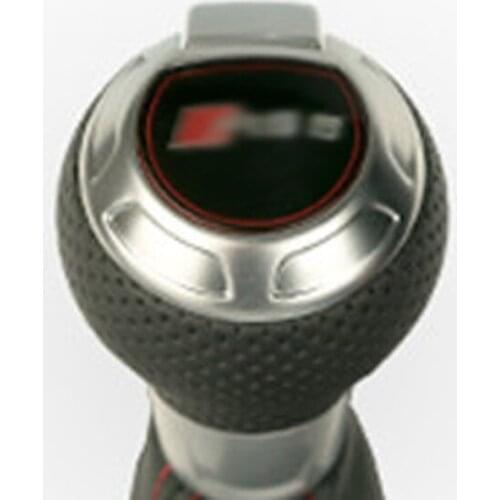 Leather with Hole Concave-convex with White Frame Rline R RSplus S4 SQ5 GT.I Gear Shift Knob for VW Amarok Brand New