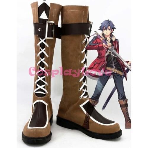 Custom Made The Legend of Heroes Eiyuu Densetsu Sen no Kiseki Rean Schwarzer Cosplay Shoes Boots Hand Made For Halloween