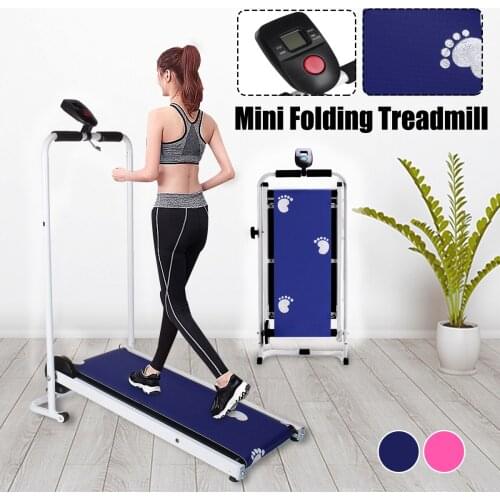 Foldable Treadmill LED Display Jog Space Walk Machine Aerobic Sport Fitness Equipment No Floor Space Easy To Move
