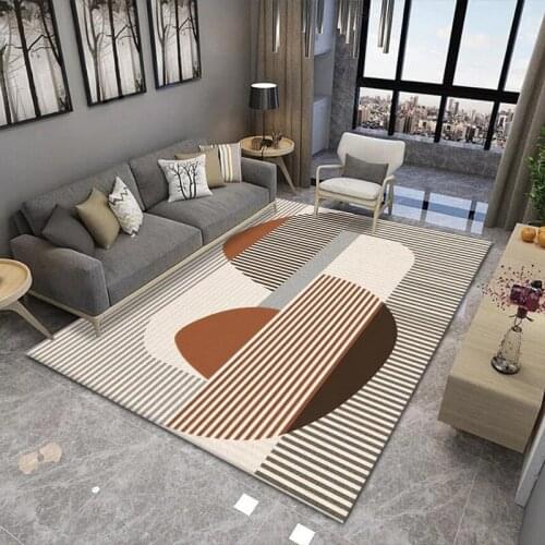 Modern Geometric Large Carpets for Living Room Floor Parlor Mat Washable Modern Big Area Rugs for Bedroom Bath Kichen Home Decor
