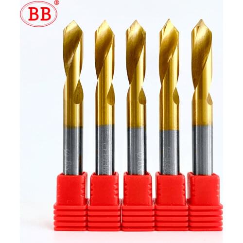 BB HSS & Carbide 60 90 120 Degree NC Spot Drill Stub Spotting Location Center Bit Prepare Guide Pilot Hole Chamfer Machine Tool