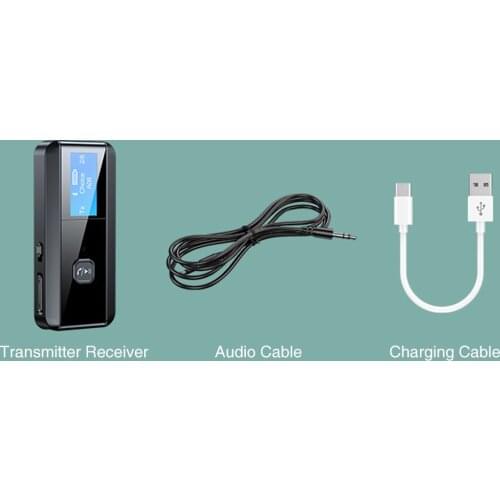 Type C Home -compatible 5.0 TV Universal Audio Adapter Portable Plug And Play LCD Display Transmitter Receiver Car