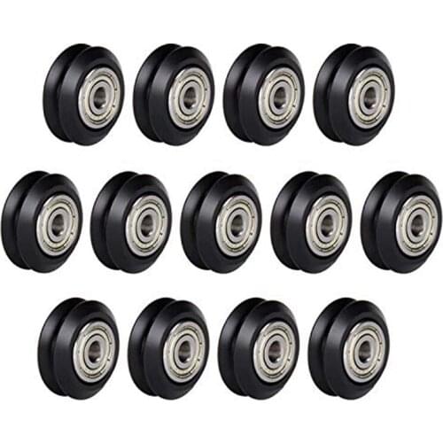 V Groove Bearing Plastic Linear POM Pulley Roller with Bearing Gear Ender 3 Models Pulley for 3D Printer