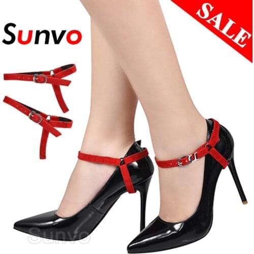 Woman Shoe Laces No Tie Shoelaces for High Heels Shoes Anti-slip Lady Lace Lock Straps Decoration String Shoestring