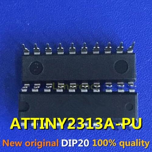 2PCS ATTINY2313A-PU ATTINY2313 ATTINY 2313 DIP20 8-bit microcontroller programmable flash