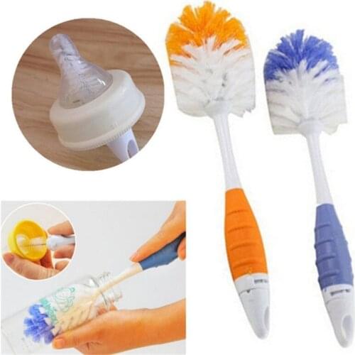 Baby Bottle Brushes For Cleaning Kids Milk Feed Bottle Nipple Pacifier Nozzle Spout Tube Cleaning Brush Sets Bottle Brushes