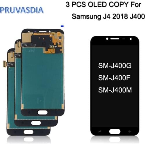 3 Piece/lot OLED COPY For Samsung Galaxy J4 2018 J400 J400F J400G/DS SM-J400F LCD Display Touch Screen Digitizer Assembly J400H