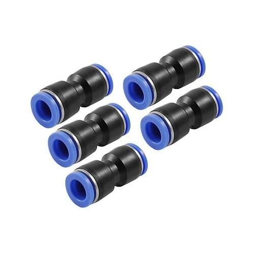5 Pcs Pneumatic 12mm to 12mm One Touch Piping Joint Quick Fittings Jkrxz Free shipping