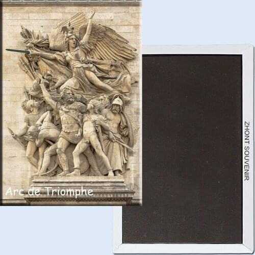 78*54mm Souvenir Fridge Magnets 21364,(Arc de Triomphe)La_Marseillaise_par_Rude Etoile_Paris Tourist Magnets