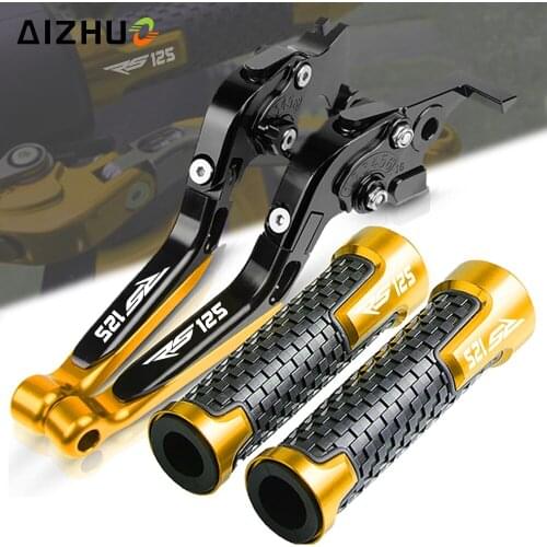 Motorcycle CNC Accessories Folding Extendable FOR APRILIA RS125 RS 125 2006-2010 2009 2008 Brake Clutch Levers Handle Grips Ends
