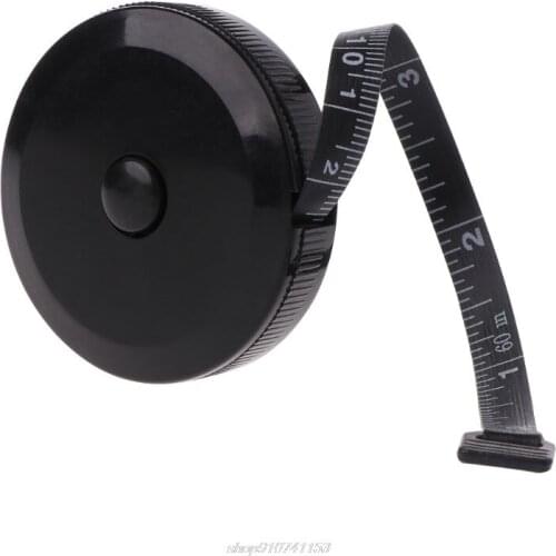 1.5m/60inch Black Tape Measures Dual Sided Retractable Tools Automatic ABS Flexible Mini Sewing Measuring Tape JY08 21 Dropship