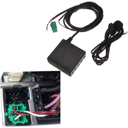 Car Bluetooth Module 6 Pin AUX TF USB Adapter Wireless Radio Player Stereo Audio Module Fit for Renault 2005-2011