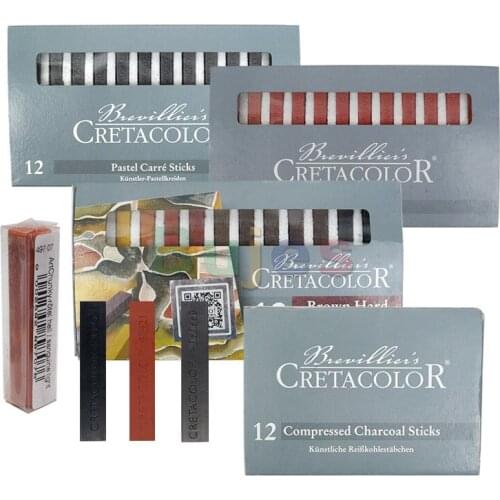 Cretacolor Graphite Rod/ Toner Rod/Carbon Rod series,Compressed Charcoal Sticks,Grey Hard Pastels ,Art Sticks