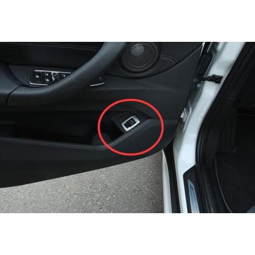 For BMW X1 F48 2016-2018 ABS Matte Chrome Interior Tail Door Swtich Frame Button Cover Car Accessories For BMW X2 F47 2018