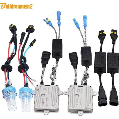 Buildreamen2 9006 HB4 55W No Error HID Xenon Kit 3000K-8000K AC Ballast Bulb Canbus Decoder Anti Flicker Car Headlight Fog Light