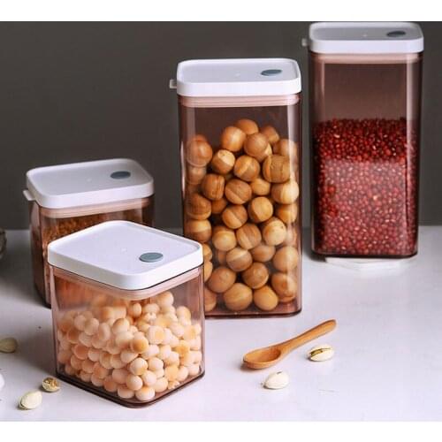 Kitchen Food Container Storage Box Fridge Organizer Containers Thickened Plastic Spuare Moisture-Proof Organizer Kitchen Items