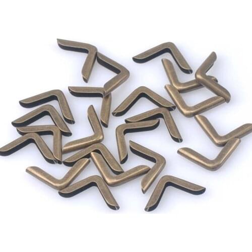40PCS Metal Book Corner Protector Box Book Scrapbook Album Corner Decorative Protector Cover For Antique Brass Box Gift cp1614