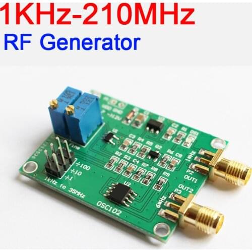 DYKB 1KHz-210MHz Adjustable RF generator module FOR FOR RF /Pulse signal /Clock signal generator