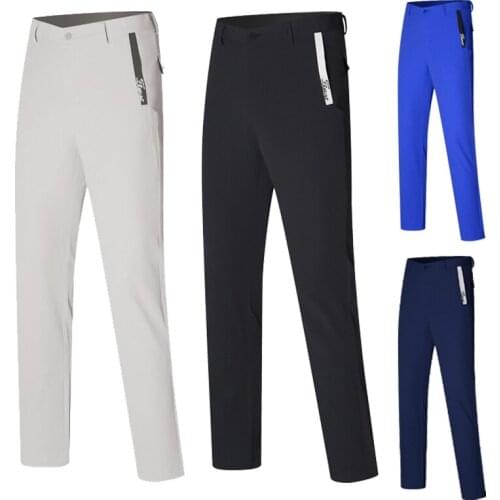 Mens Golf Trousers Spring Sports Golf Long Pants Dry Fit Breathable Pants for Men