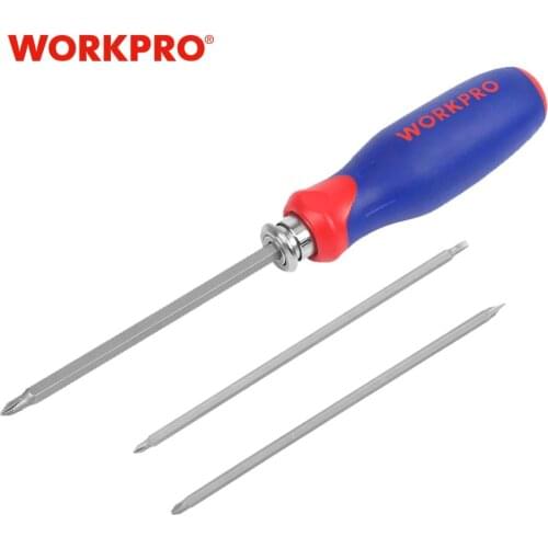 WORKPRO Screwdriver Set 6-in-1 home repair screwdriver bits set torx Hex Slotted Phillips Hex Bits with Telescopic