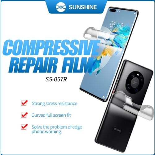 NEW SUNSHINE 50pcs SS-057R Compressive Repair Hydrogel Film Screen Protectors For All Brands Iphone Sheets for Cutter Machine