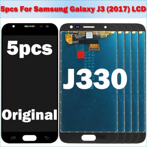Wholesale 5piece/lot LCD For Samsung Galaxy J3 2017 J330 J3 Pro J330F J330G LCD Touch Screen Digiziter assembly Replacement