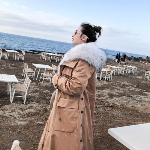 Rabbit Real 2020 Rex Fur Winter Coat Women Korean Warm Parka for Womens Clothing Manteau Femme YY927