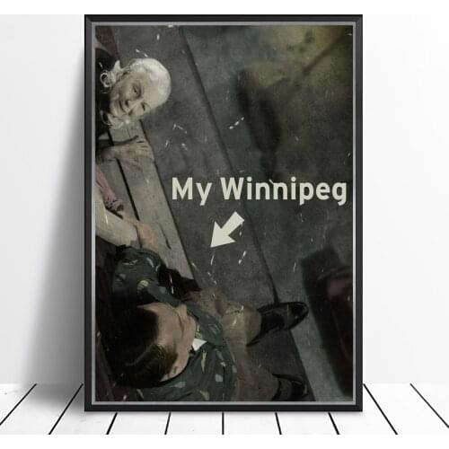 My Winnipeg (2007) Poster film directed and written by Guy Maddin Wall Decor Retro Cinema Darcy Fehr Ann Savage Louis Negin