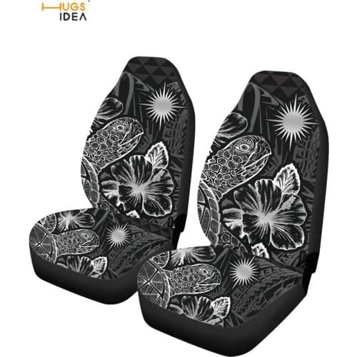 Polynesian Tribal Floral Turtle Universal Car Seat Cover Marshall Island Auto Truck Vans SUV Internal Seat Protector Accessories