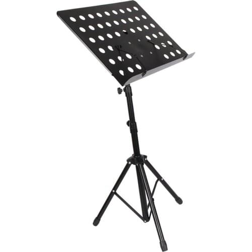 Music Stand Portable Professional Collapsible Adjustable Metal Tripod Stand Sheet with Clip Holder + Carrying Bag