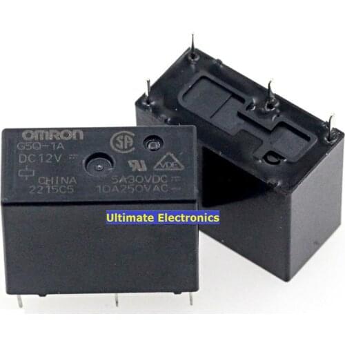 5pcs G5Q-1A-12V G5Q-1A-DC12V 4feet 10A DC12V relay