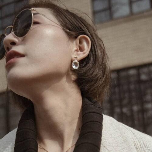 Luxury Design stars big Natural zircon Drop dangle earrings for women girls boho vintage fashion senior wedding jewelry