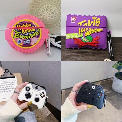 3D Potato chips Bubble gum Game Silicone Earphone Case Protective Cover For Beats-Studio Buds Earphone Anti-shock Case Headphone