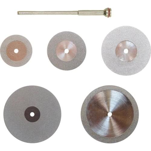 Dental Ultra-thin 0.15mm Double Sided Diamond Cutting Disc for separating polishing ceramic crown plaster or jade with mandrels