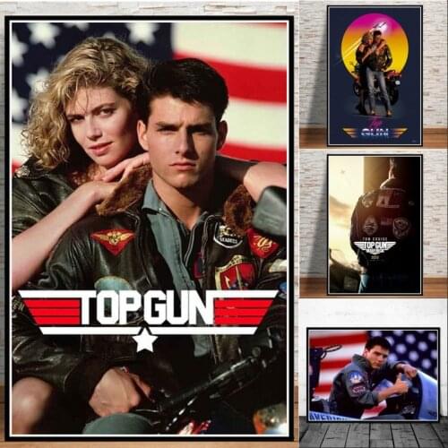 Top Gun Movie 2020 Tom Cruise Film Comic Canvas Painting Posters Prints Wall Art Picture for Living Room Home Decor Cuadros
