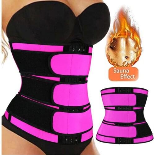Three Belt Waist Trainer Corset Shaping Straps Flat Tummy Tightening Shapewear Body Shaper Sweating Reducing Shaping Belts