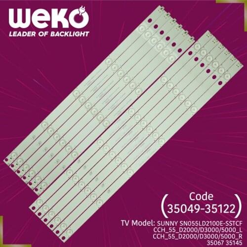 TV LED BAR- LB-C550F14-E4-S-G1-LD1 - LB55036 V0 - 51.6 CM 5 LEDS- LB-C550F14-E4-S-G1-LD2 - LB55036 V1 - 55D3000/D2000 - KHP20059