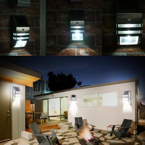 Motion Sensor Solar lamp outdoor solar light Infrared Human Body Induction Street light LED solar light Home garden Wall Lamp