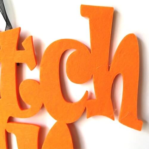 The Witch Is In Hanging Sign Halloween Wall Door Pendant Decor Crafts Supply