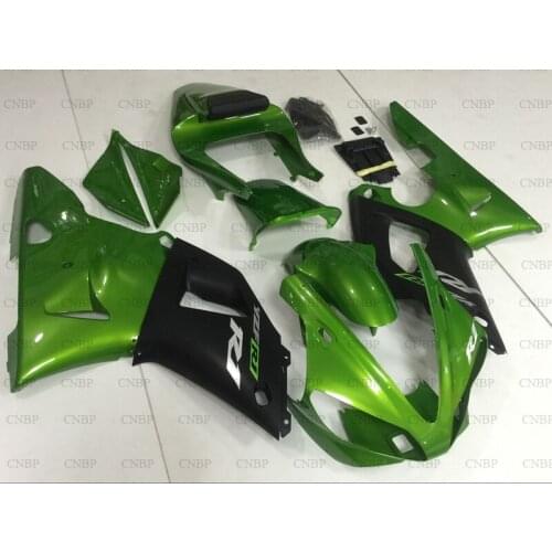 YZFR1 2000 - 2001 Body Kits for YAMAHA YZFR1 2000 Fairing Kits YZFR1 2000 Green Black Fairing