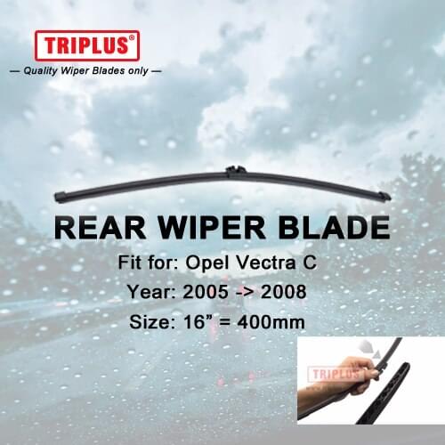 Rear Wiper Blade for Opel Vectra C (2005-2008) 1pc 16" 400mm,Car Rear Windscreen Wipers,for Back Window Windshield Blades