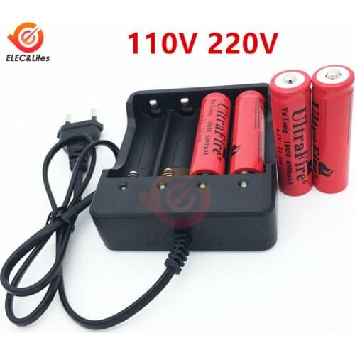 18650 Li-ion Battery Charger 4 Slots AC 110V 220V to DC 4.2V 4x18650 Battery Charger EU US Plug Charging Adaptor